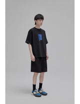 Draped Drawstring Wide Shorts