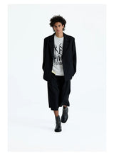 Merino Wool Raw Edge Blazer