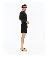 Soft Quick-Dry Fitted Long-Sleeve Top