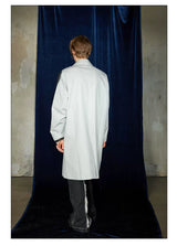 Spider Print Grey Mid-length Coat