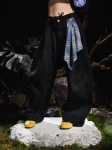 Multi-wear Detachable Washed Jeans