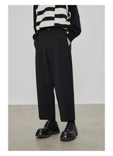 Casual Cropped Elastic Waist Pants