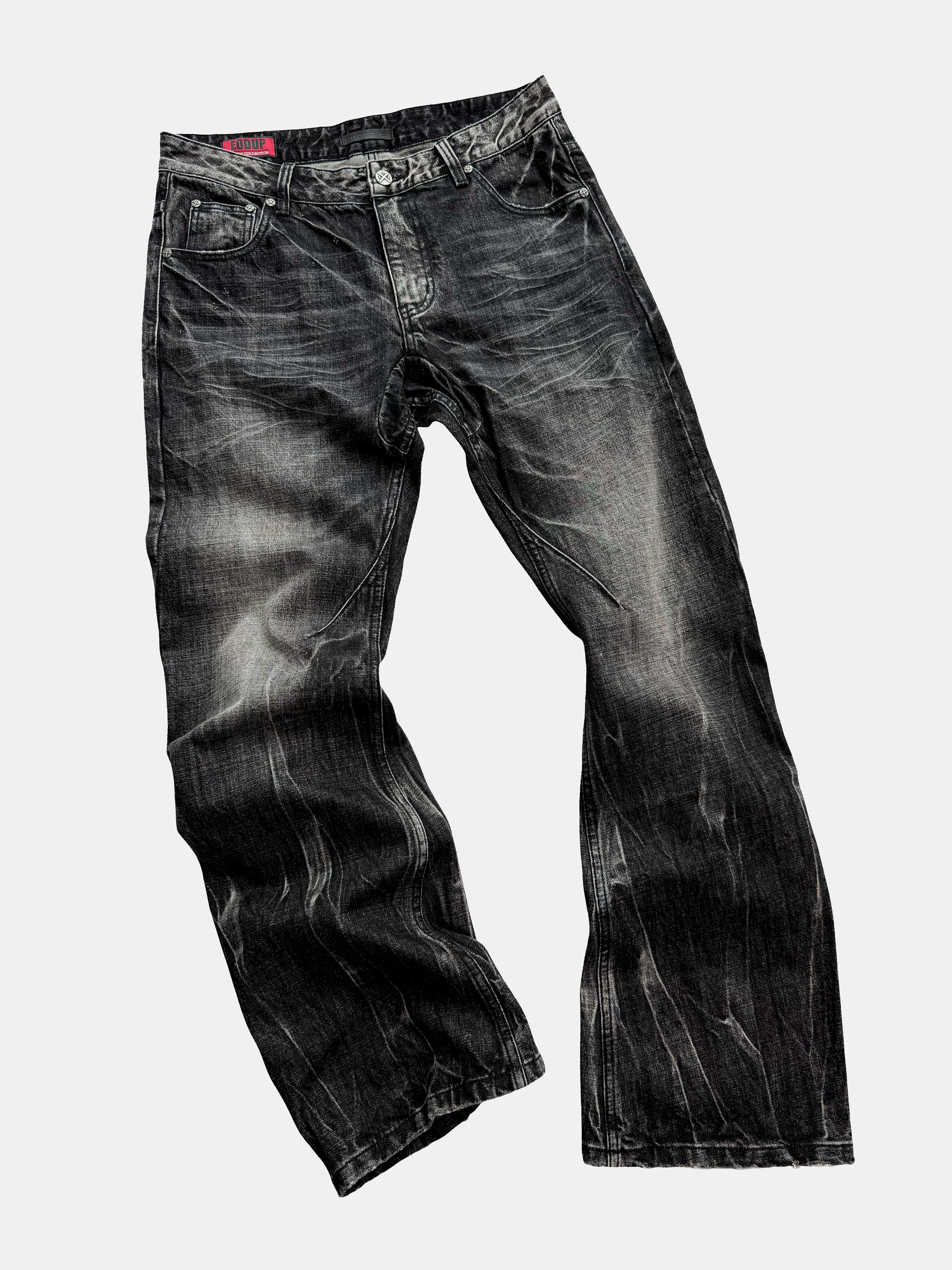 Vintage Dark Wash Curved Jeans