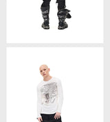 Opium Print Slim Stretchy Lyocell Tee