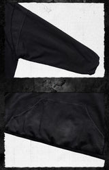 Distressed Printed Hellbound Wing Hoodie