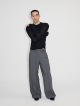 Elastic Waist Suit Pants