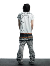 Dark Wing Print Short Sleeve Tee
