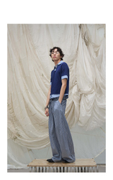 Plaid Casual Pants With Detachable Scarf