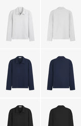Collared Polo with Magnetic Closure