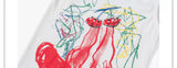 Vintage Ribbed Cherry Boot Print Vest