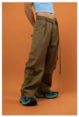 Black Gray Brown Wide Leg Pants