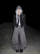 6-Zip Deconstructed Reversible Relaxed Sweatpants