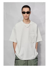 Double Pocket Split Hem Loose Tee