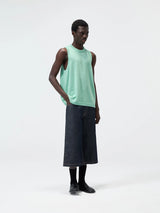 Knit Linen Cotton Blend Tank Top