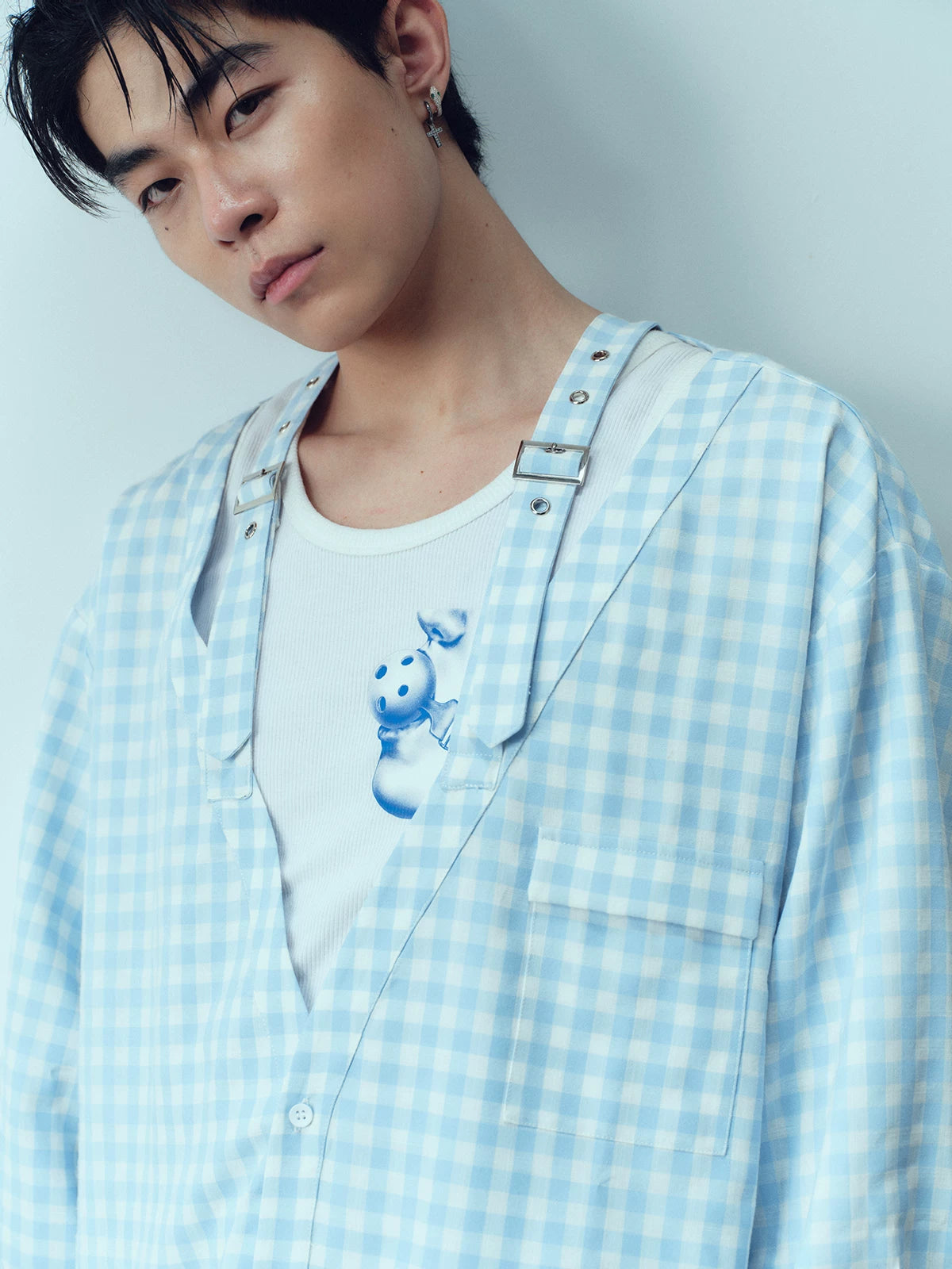 Plaid Strap Shirt