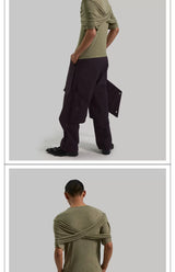Crinkled Drawstring Outdoor Pants