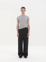 Slim Fit Paneled Merino Lyocell Tee