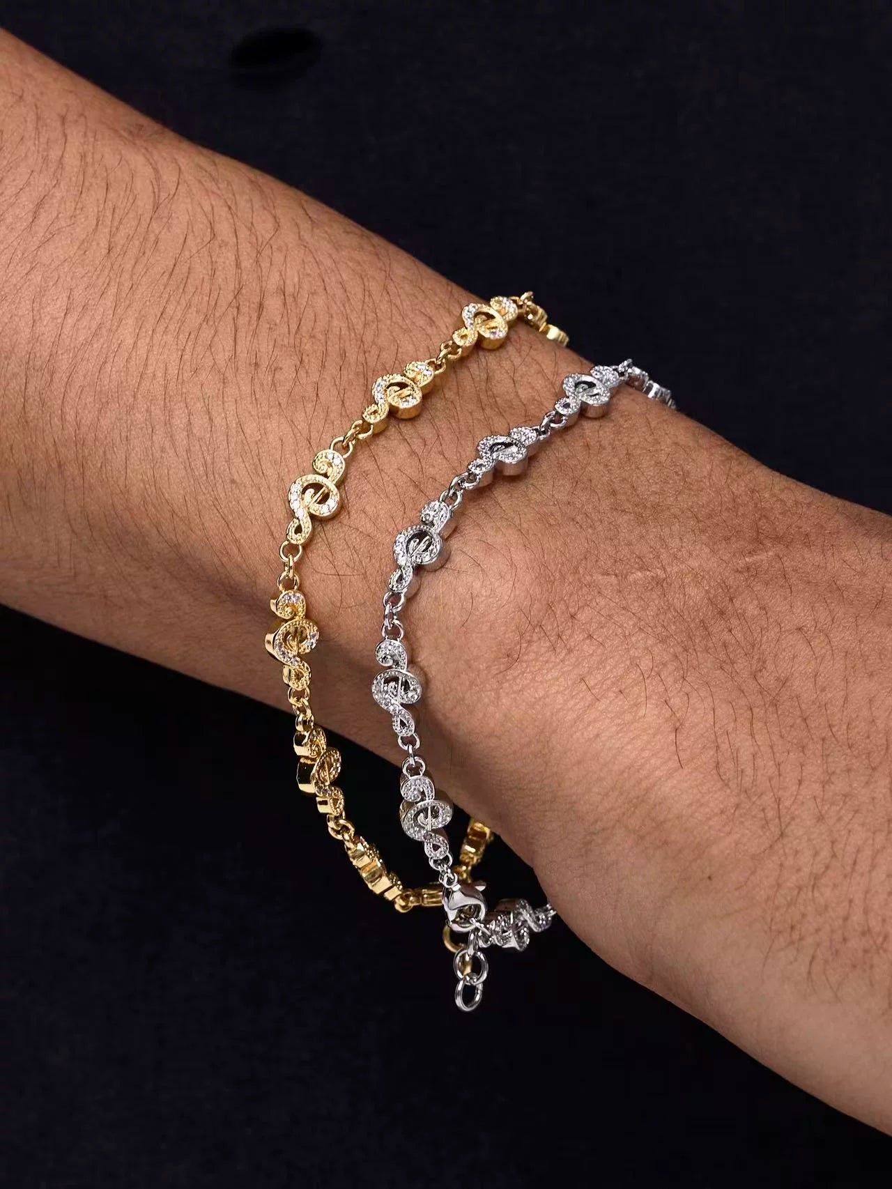 Unisex Hip Hop Musical Note Bracelet