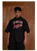 Men's Black White Graphic Vintage Hoodies