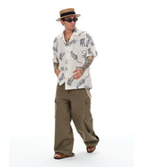 Men's Loose Multi-pocket Flare Cargo Pants