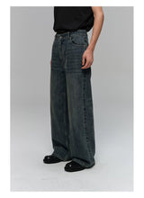 Heavyweight Slub Washed Straight Jeans