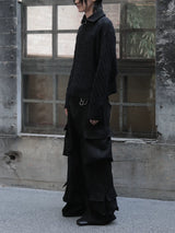 Knotty Curved Multi-Pocket Cargo Pants