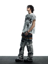 Dark Wing Print Short Sleeve Tee