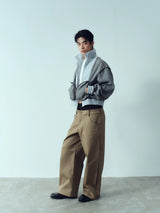 Cropped Reversible Vintage Fleece Plaid Jacket