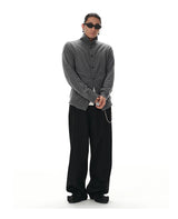 Turtleneck Merino Wool Cashmere Cardigan