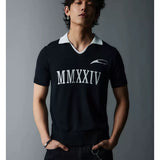 Old Money V-Neck Blend Polo Shirts