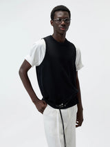 Knit Linen Cotton Blend Tank Top