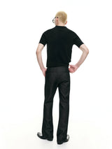 Charcoal Pleated Naples Casual Pants