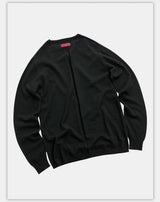 Fitted Dark Tailored Merino Cashmere Sweater