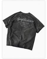 Demon Goat Distressed Printed Loose Tee