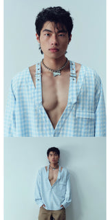 Plaid Strap Shirt