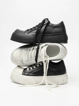 Leather Platform Casual Sneakers