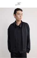 Double Layer Tencel Zipper Shirt