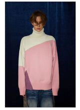 Mid-length Thick Wool Blend Turtleneck Sweater