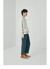 Vintage Washed Straight Ankle Jeans