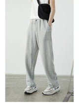 Stripe Plush Drawstring Track Pants