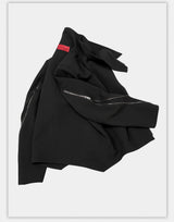 Dark Matte High Collar Zip Jacket