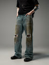Tawny Distressed Loose Straight Jeans