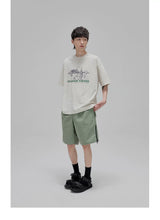Illustrated Print Crew Neck Tee