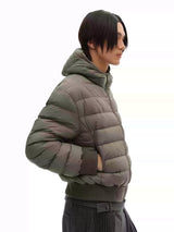 Multi-color Loose Quilted Hooded Down Jackets