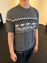 Antibacterial Lyocell Fair Isle Note Tee