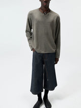 Linen Cotton Loose Long Sleeve Tee
