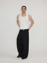 Stretchy Fitted U-Neck Tank Tops