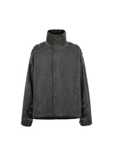 Distressed Patchwork Strapped Scavenger Jacket