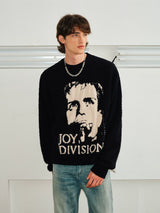 Couple’s Faux Mink Portrait Jacquard Sweaters