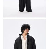 Oversized Curved Sleeves Ribbed Down Jacket